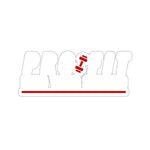 Pro Fit Logo Sticker (White)