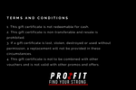 Pro Fit Gift Certificate - $300
